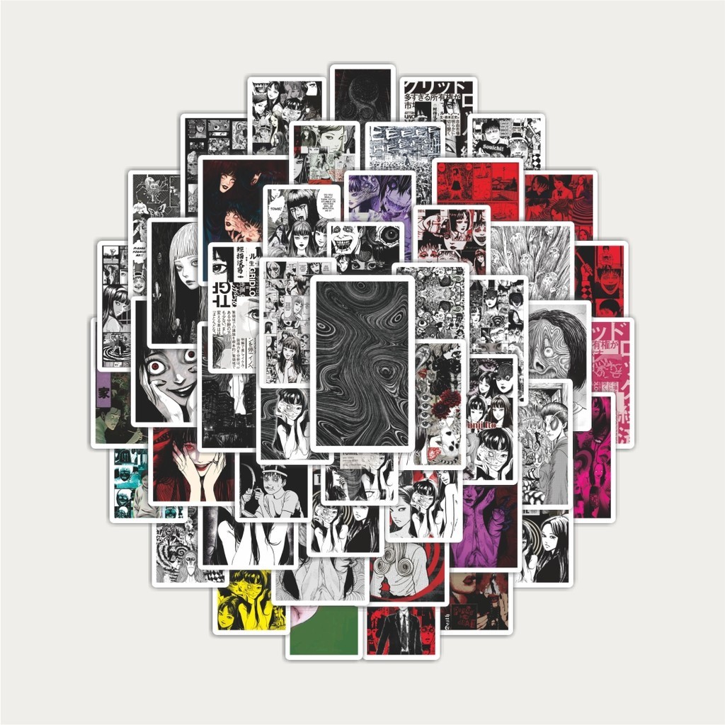 

Sticker Pack Stiker Anime Horor Junji Ito Collection | Sticker TUMBLR | Stiker LAPTOP KOPER HELM