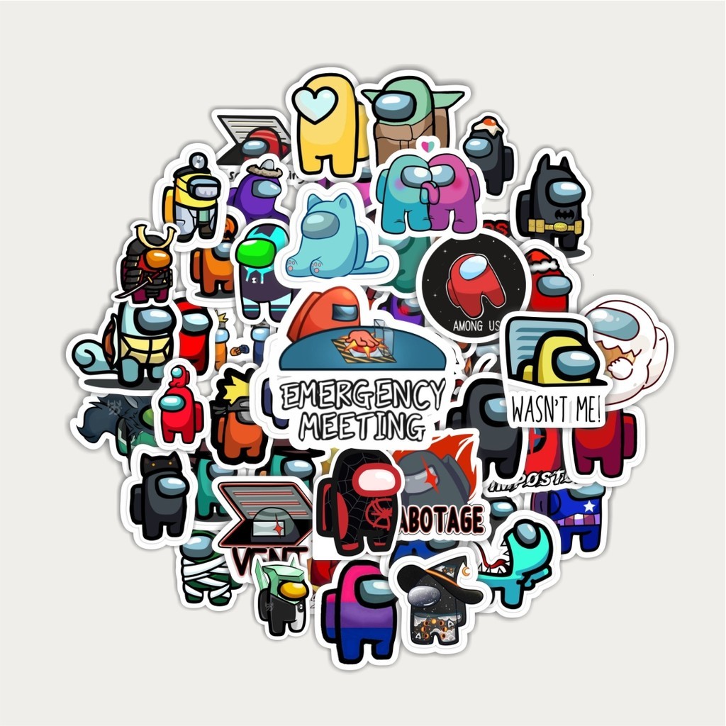 

Sticker Pack Stiker Game Among Us | Sticker TUMBLR | Stiker LAPTOP KOPER HELM