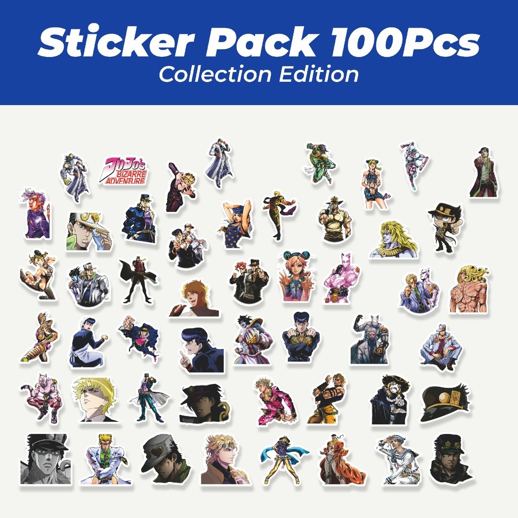 

Hot Stiker Anime JoJo's Bizarre Adventure Lucu Anti Air Stikers Berperekat Waterproof Sticker Decal Buat Motor Helm Buku Journal Koper Casing HP Laptop Botol Minum