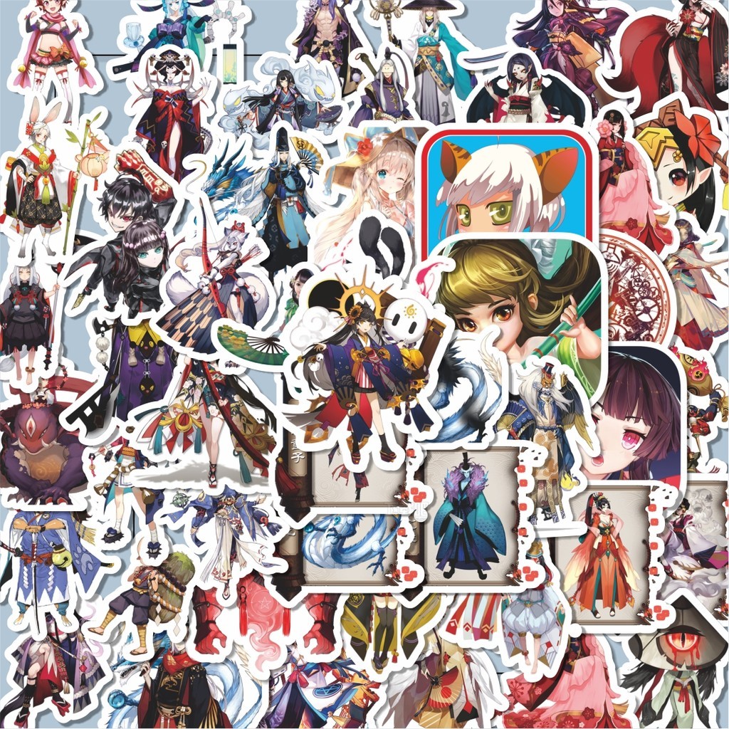 

100PCS Lucu Stiker Anime Onmyōdō (Ilmu Sihir Jepang) Stiker Aesthetic Stiker Anti Air Stikers Berperekat Waterproof sticker decal buat Motor Helm Buku Journal Koper Casing HP Laptop Botol Minum Hadiah anak