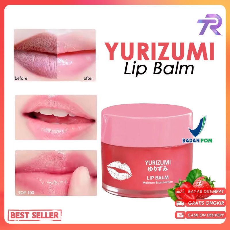 TR - Yurizumi Lip Balm Pelembab Bibir Pencerah Warna Bibir Alami Solusi Bibir Kering dan Hitam BPOM