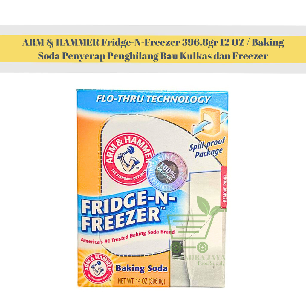 

ARM & HAMMER Arm Hammer Fridge-N-Freezer 396.8gr 12 OZ / Baking Soda Penyerap Penghilang Bau Kulkas dan Freezer