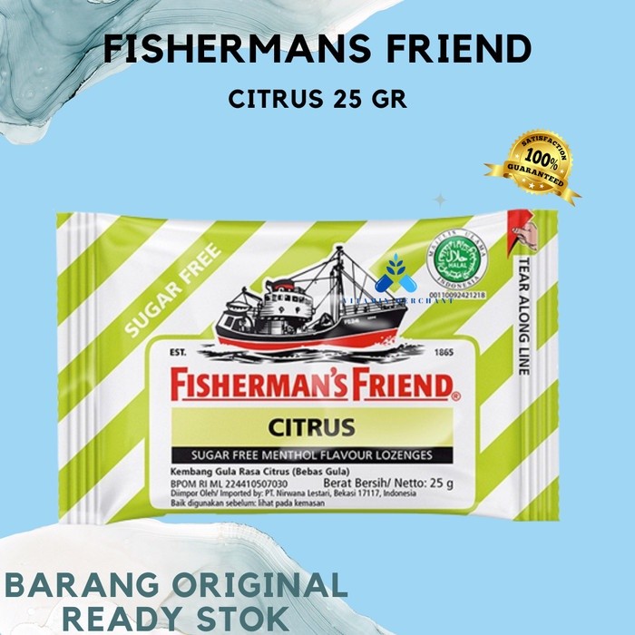 

FISHERMANS FRIEND SUGAR FREE CITRUS 25 GR - PERMEN