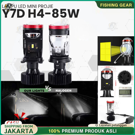 NEW Projie Led Mobil Mini Projie Y7D H4 Mobil Super Terang Lampu Led Mobil Utama Kabut Headlamp