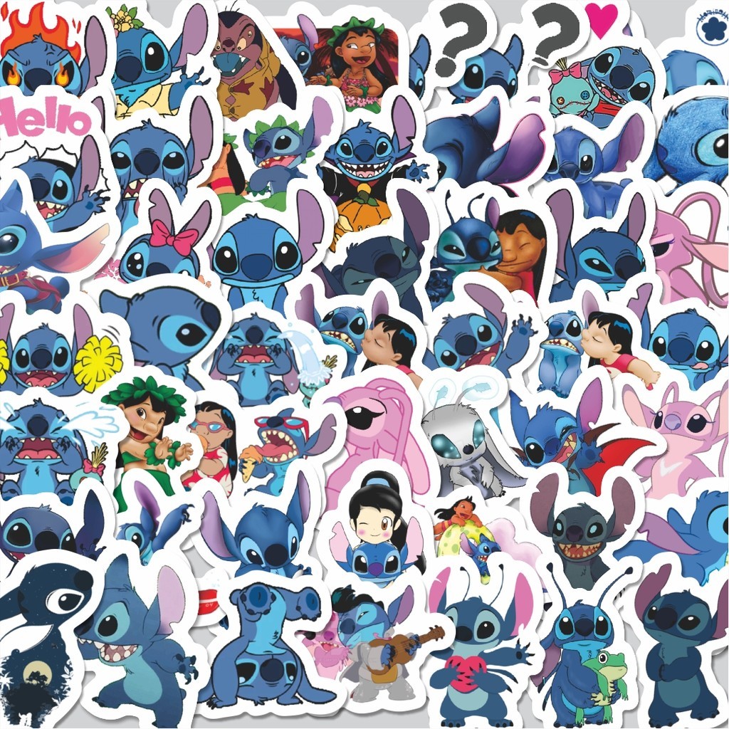 

Stiker Cutting Pack Stiker Kartun Lilo & Stitch Stiker Isi 100Pcs Series Aesthetic Lucu Keren Untuk Koper Bahan Vynil