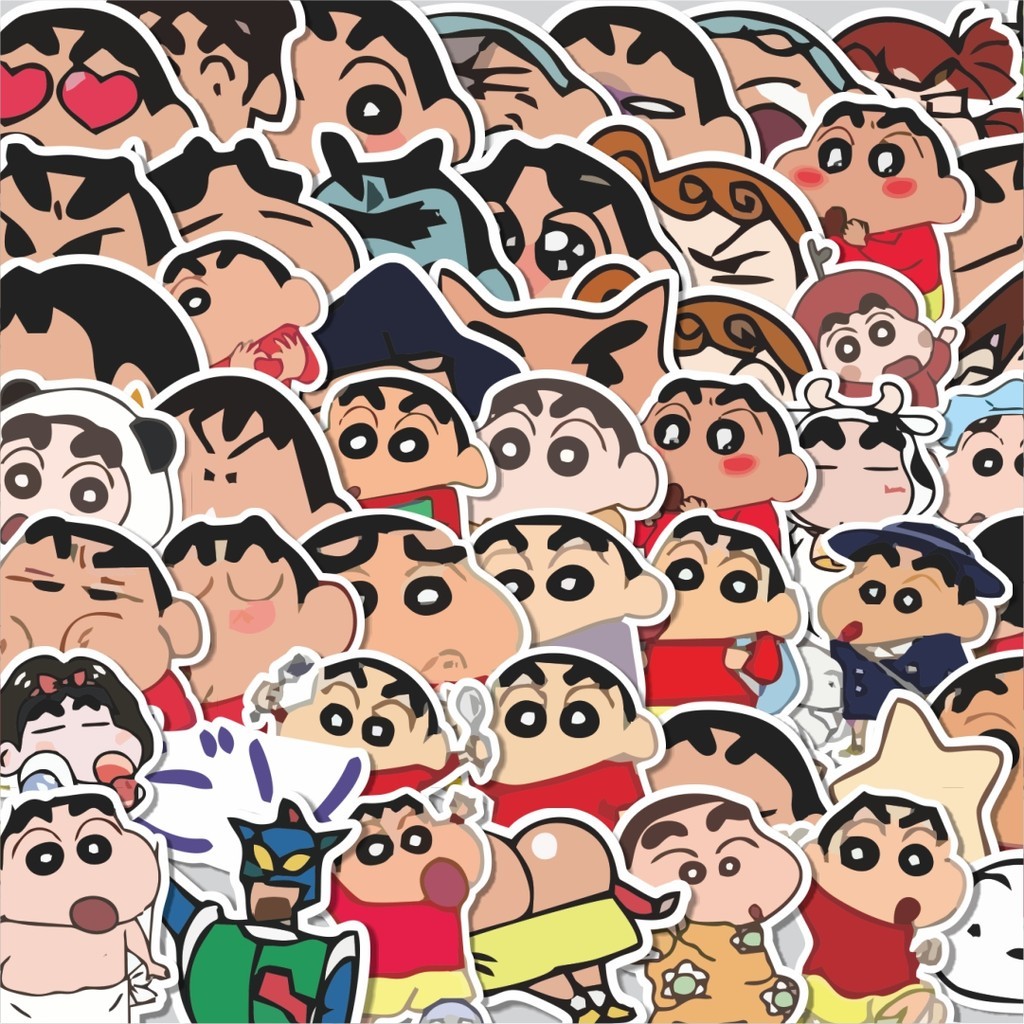 

Stiker Cutting Pack Stiker Kartun Shincan Isi 100Pcs Series Aesthetic Lucu Keren Untuk Koper Bahan Vynil