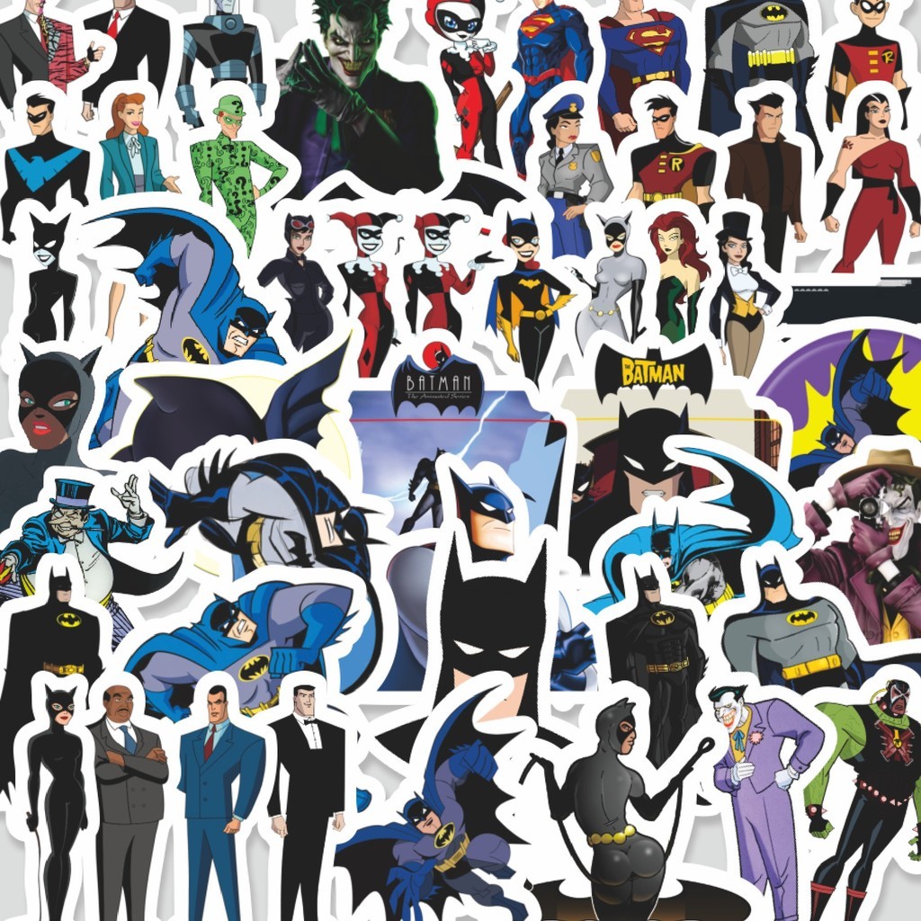 

Stiker Cutting Pack Sticker Kartun Batman The Animated Series Sticker Isi 100Pcs Series Aesthetic Lucu Keren Untuk Koper Bahan Vynil