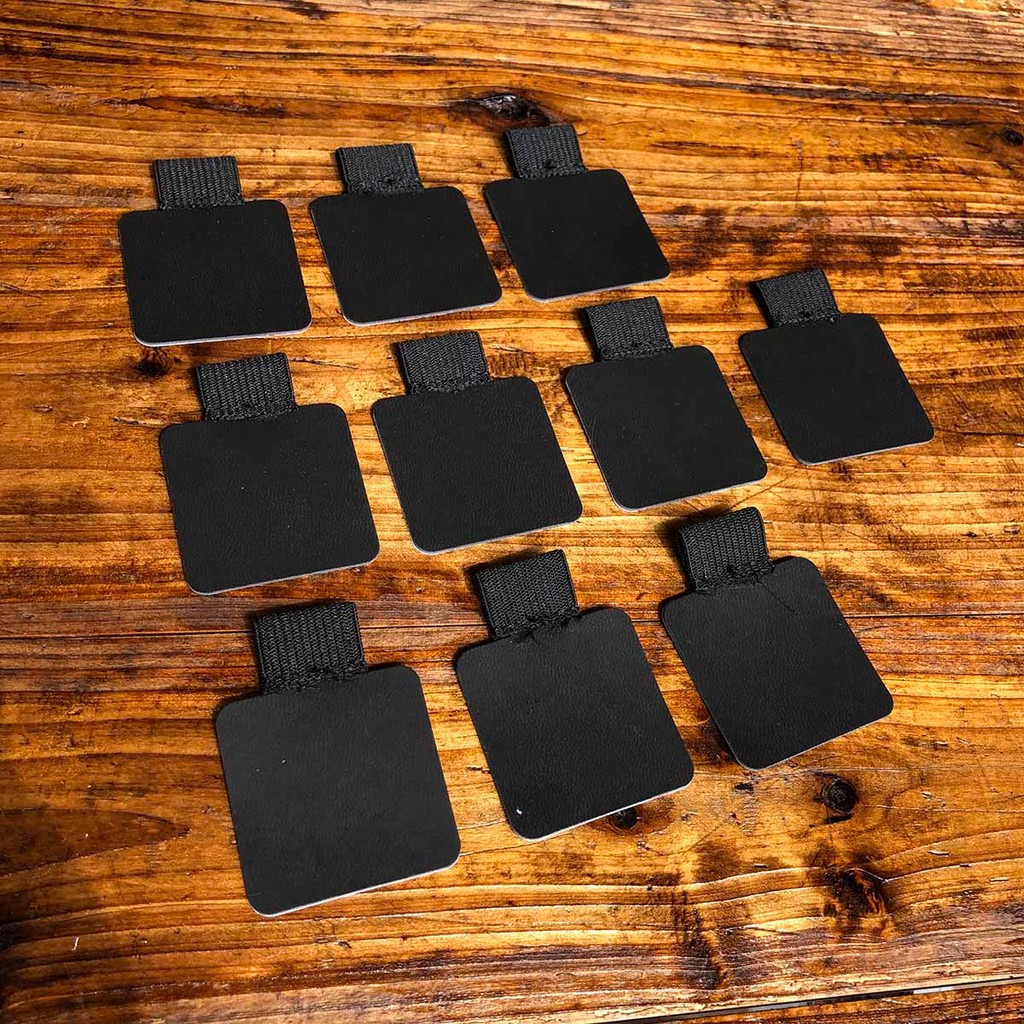 

10 Pack Self-Adhesive PU Leather Pen Clip Pencil Elastic Loop Holder For Notebooks Journals Planners