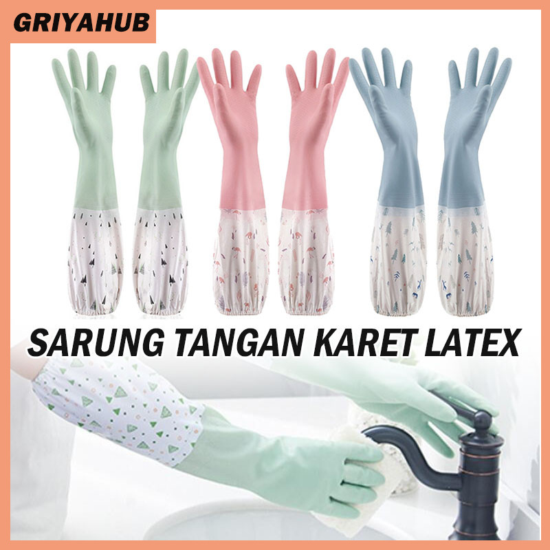 Sarung Tangan Cuci Piring Anti Air/Sarung Tangan Panjang/Sarung Tangan Karet Cuci Piring/Sarung Tang