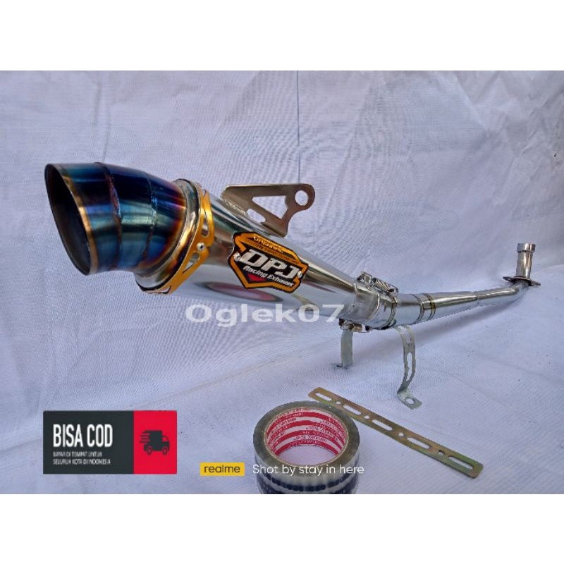 KNALPOT DPJ RACING ENGKER JUPITER / SUPRA / VEGA / KHARISMA / SMASH / REVO / ASTREA
