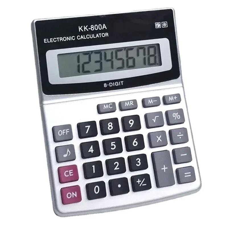 

8-Digit Solar Battery Dual Power Large Display Office Desktop Calculator Back To School Supplies Students/Finance Stationery