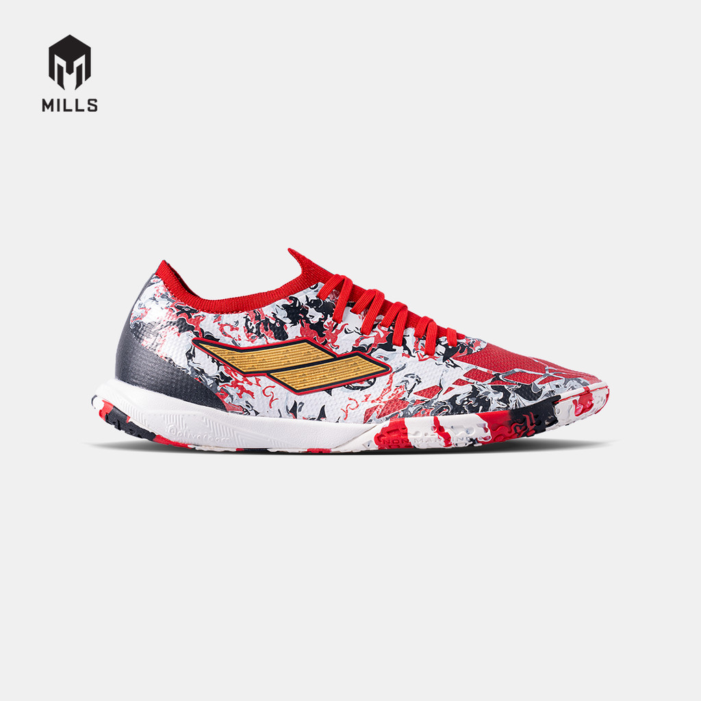 MILLS SEPATU FUTSAL XYCLOPS KALDERA CHROME IN BLACK/RED/GOLD 9406101