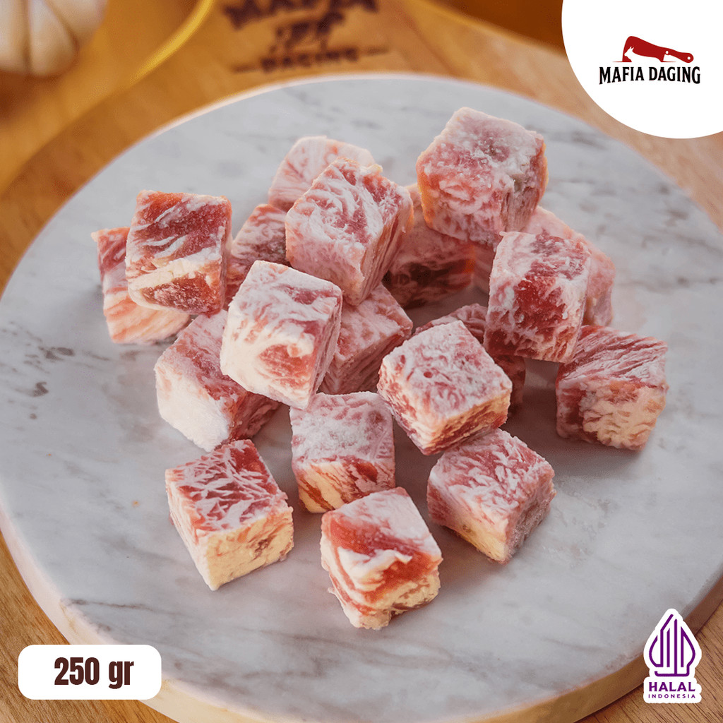 

[Mafia Daging] Saikoro Beef Wagyu Meltique Cube Premium 250 g
