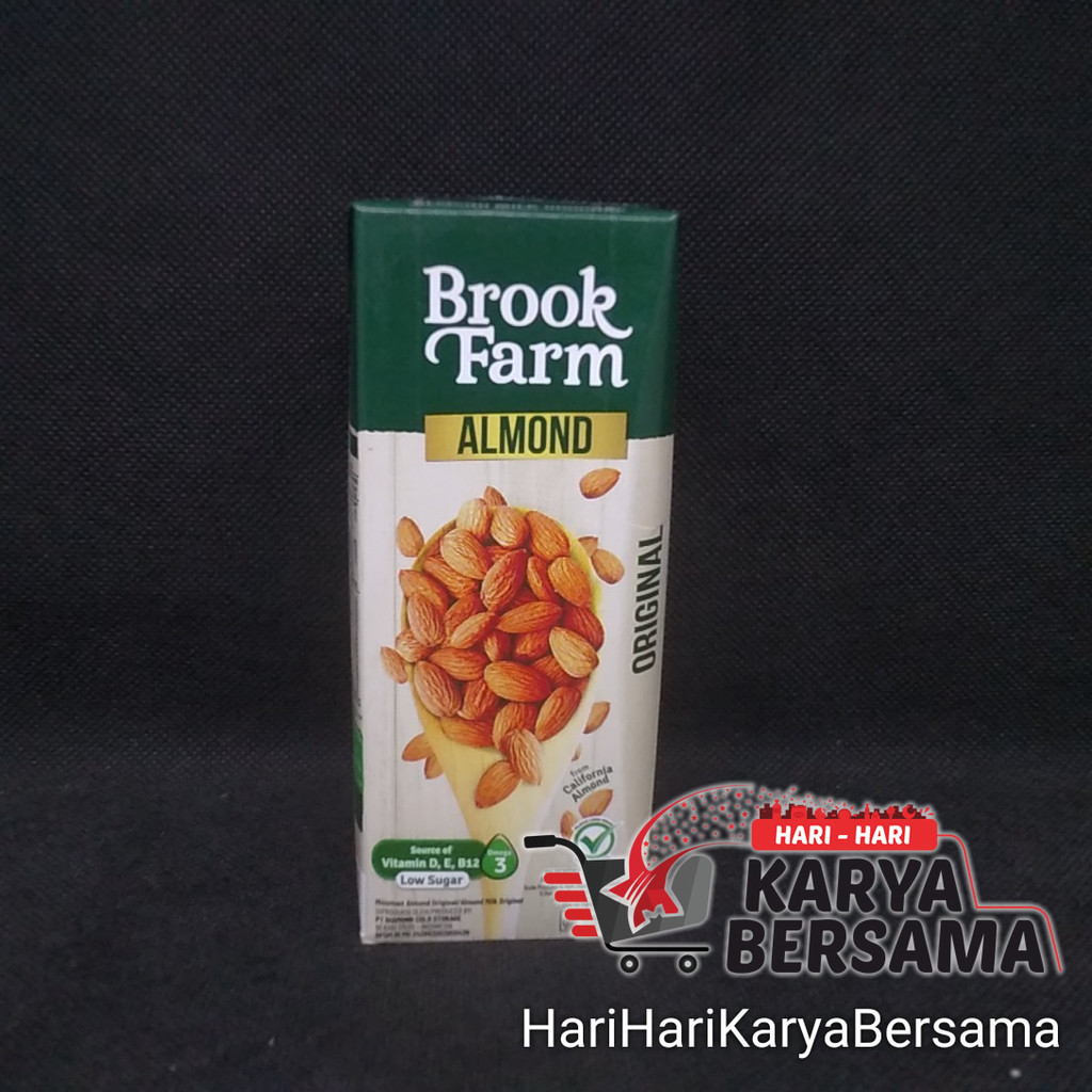 

MINUMAN SUSU CAIR BROOK FARM ALMOND MILK ORIGINAL UHT 200ML