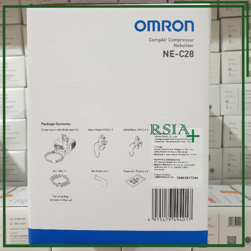 Compressor Nebulizer Omron C 28 Alat Teraphy Terapi Asma Alat Uap Inhalasi Omron RSIA