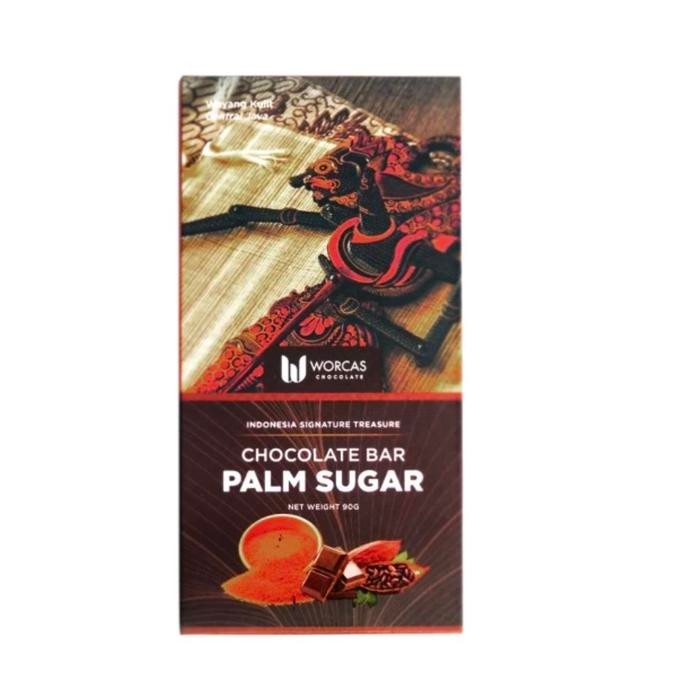 

Worcas chocolate bar palm sugar 90gr