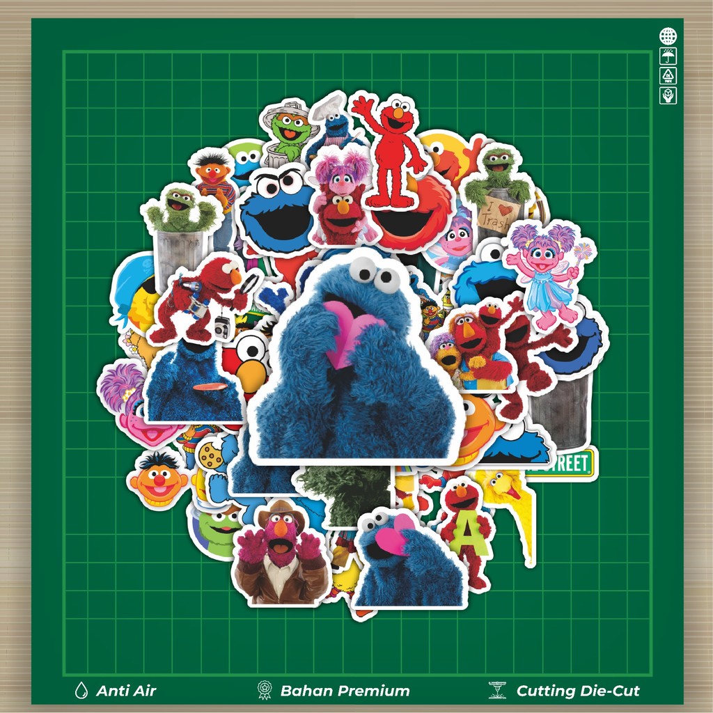 

HOT 50 PCS STIKER Stiker Kartun Kaws & Sesame Street Stiker Fashion Cars Decal Dingin Kartu Album Custom Vinyl Anti Air- Sticker Aesthetic Buku Journal Koper Casing HP Tablet Laptop Helm Motor Botol Minum