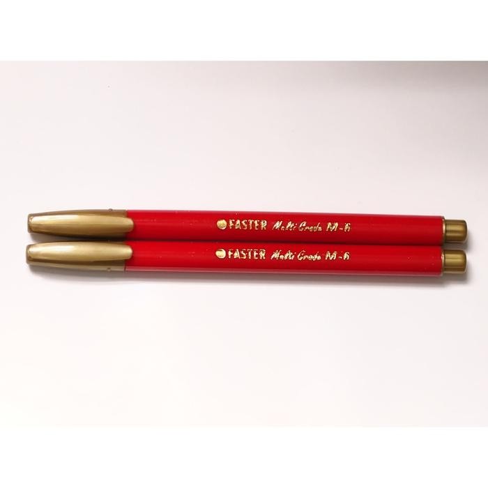 

Faster M6 Permanent Marker isi 12 pcs- Black, Blue & Red - Hitam