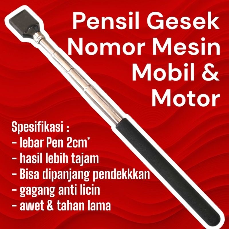 

Pensil Gesek Nomor Rangka Dan Mesin Dual PenCO