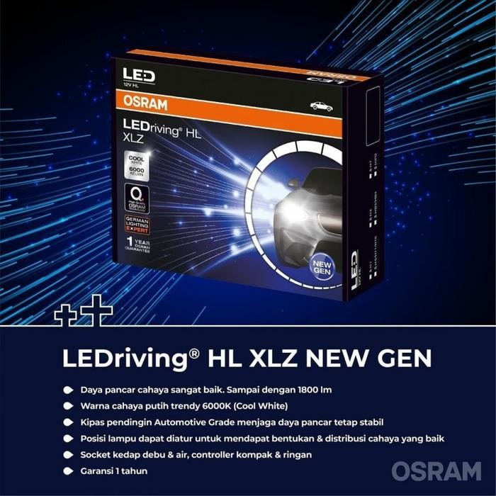OSRAM LED H11 XLZ NEW GEN GARANSI - LAMPU LED H11 MOBIL OSRAM NEW GEN - H11 H16 H18 25W
