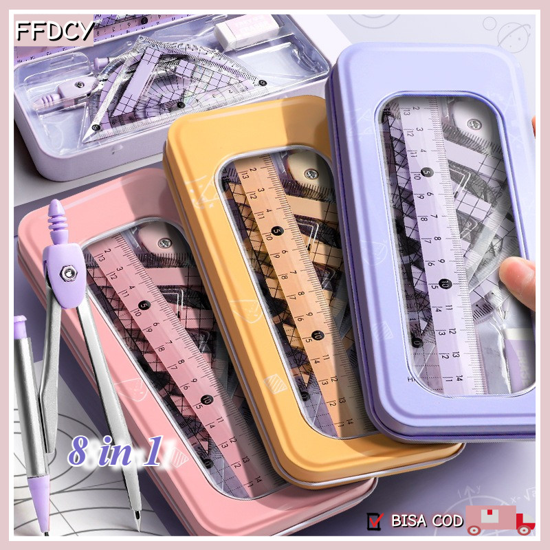 

8 in1 Set Alat Geometri Presisi Jangka/Seri Sanrio Penggaris Ujian & Kantor / Kantor Ujian Penguasa Khusus Kantor Sekolah Alat Tulis -Perlengkapan Pelajar SMP/SMA & Kantor‌