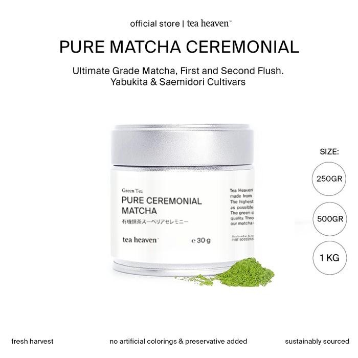 

Matcha Ceremonial Organik Pure Green Tea Powder Teh Hijau Bubuk Jepang