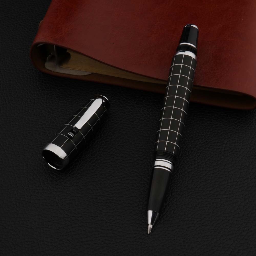 

Luxury High Quality 005 Frosted BLACK Rollerball Pen Signature INK PEN Spinning BALL POINT PEN Stationery Office Supplies
