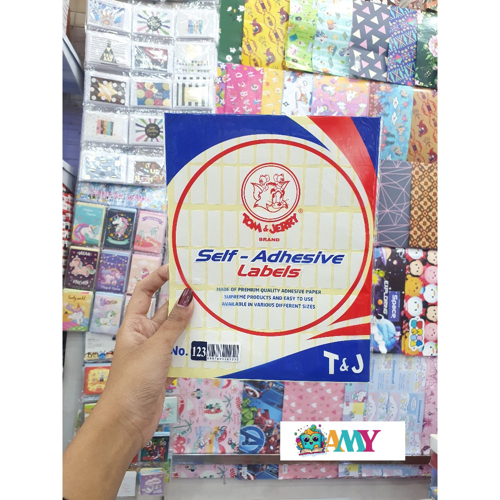 

TOM & JERRY STICKER LABEL 123 AMY STASIONARY