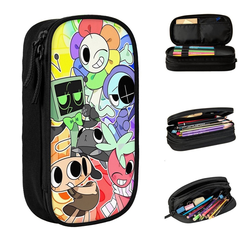 

Dandy's World Cartoon Pencil Case Horror Game Pen Box Pencil Bags Student Big Capacity Students School Cosmetic Pencilcases