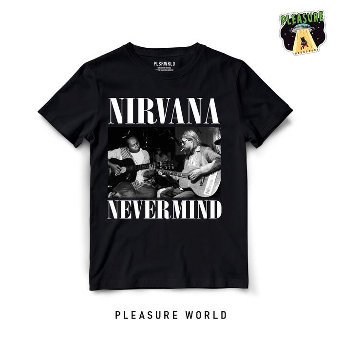 [COD] Kaos Band Nirvana x Mandra | Baju BandNirvana Parodi | Pleasure World - Nevermind, S