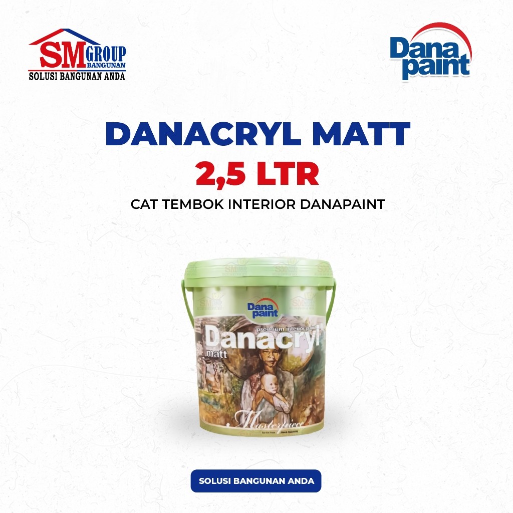 Cat Tembok Interior DANACRYL MATT Dana Paint 2,5 Ltr