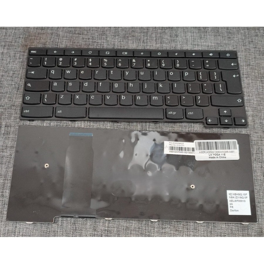 Keyboard ThinkPad Yoga 11e Chromebook Big Enter hitam