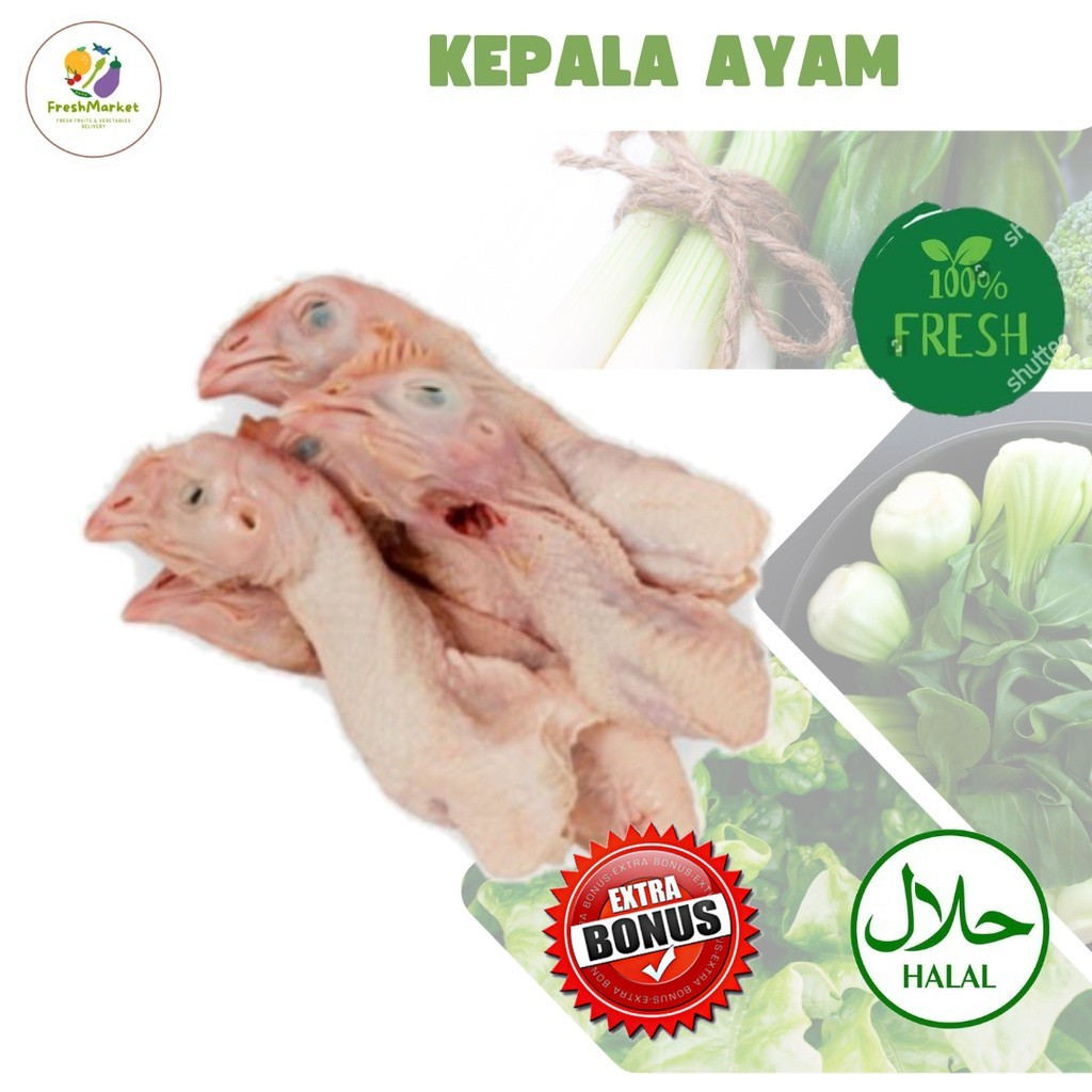 

Kepala Ayam Segar Broiler 15 Pcs Sayurinstant