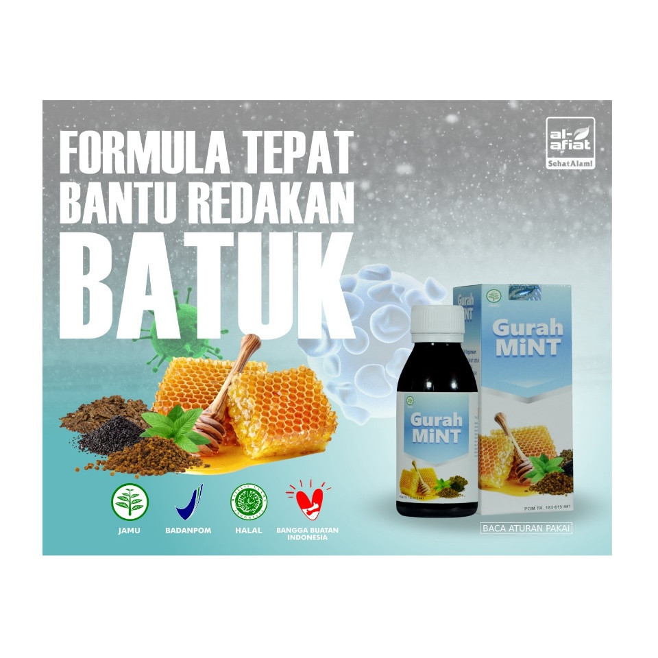 

ORIGINAL | Madu Gurah Al-Afiat Mint Batuk dan Pilek 125 Ml | Herbal Waz