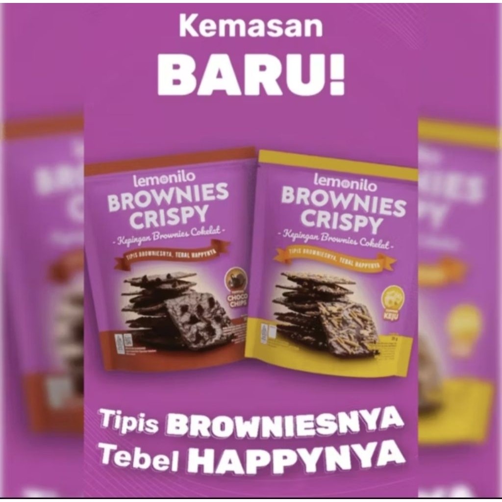 

LEMONILO BROWNIES CRISPY MINI 1 RENTENG ISI 10 BUNGKUS X 9 GRAM