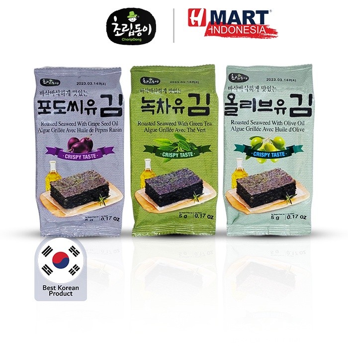 

Ready Choripdong Roasted Seaweed - Rumput Laut / Nori Aneka Rasa Asli Korea