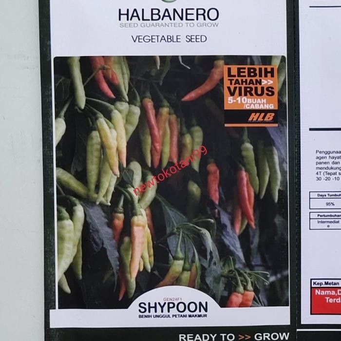 Benih cabe rawit SHYPOON Halbanero 10 gram cabai sipon shypon 10gr cabe merunduk dan berdompol - shy