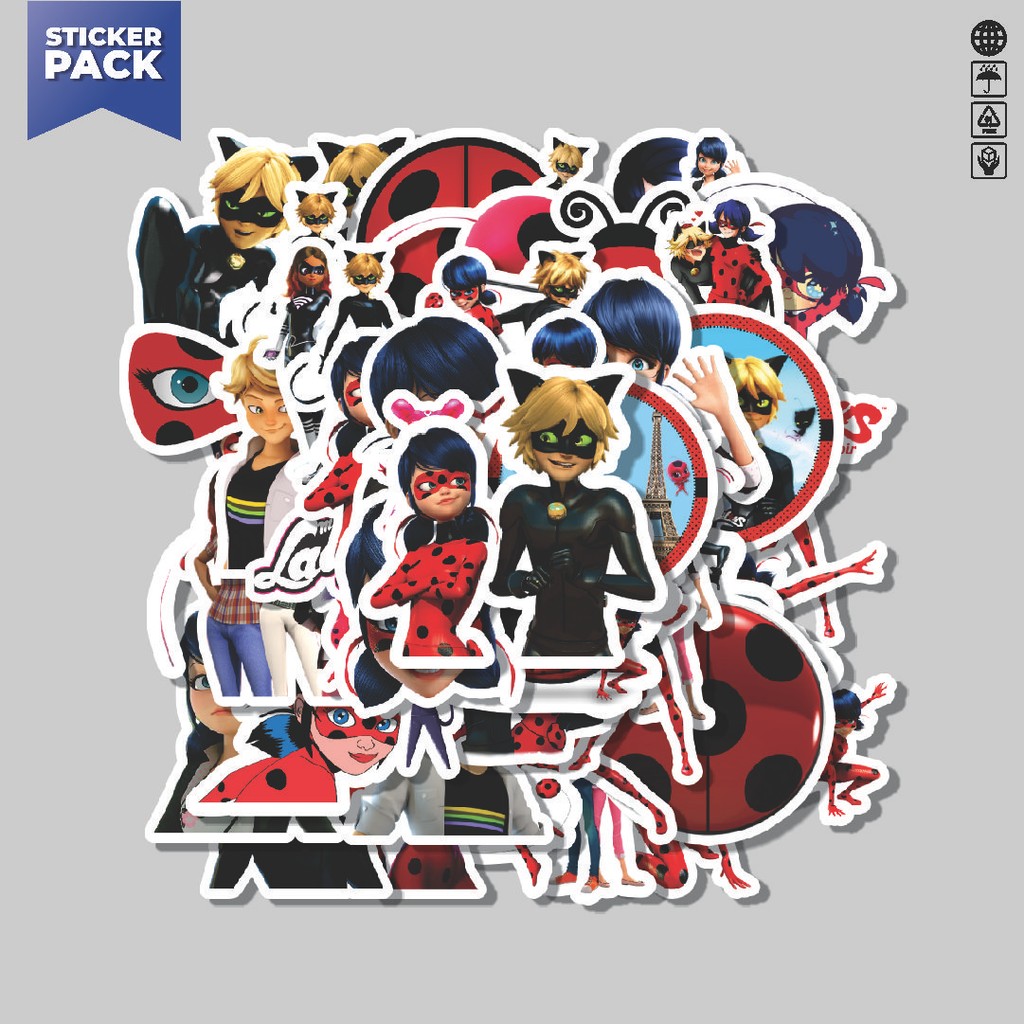 

[100PCS]Stiker Pack Stiker Ladybug/Ladybird Series 2 Aesthetic Vinyl Anti Air Dekorasi Sticker Laptop Buku Journal Koper Helm Casing HP Gitar Helm Skateboard