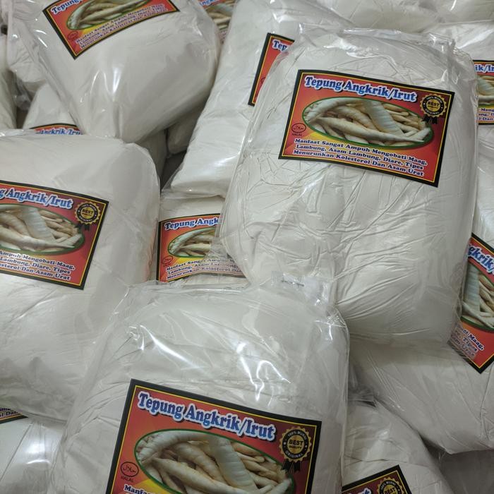 

tepung angkrik/tepung irut/pathi umbi Garut original organik/1kg