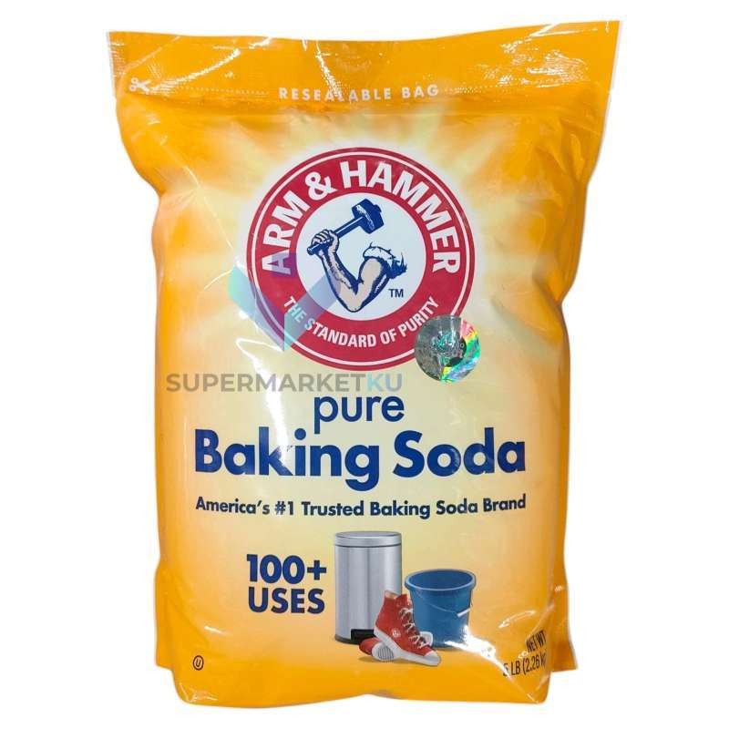 

Baking Soda Arm & Hammer 2.26kg (5LB) | Resealable Bag Serbaguna Untuk Rumah & Dapur