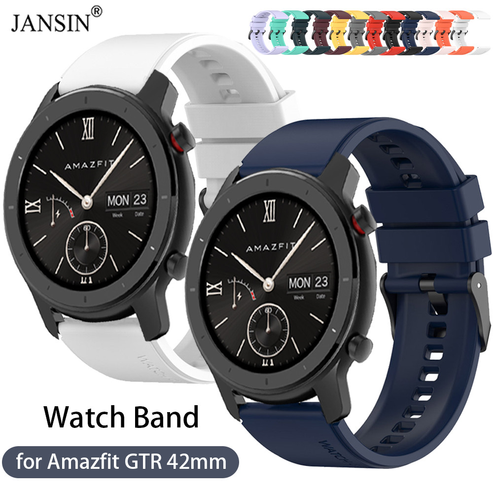 Silicone Watchband For Amazfit GTR 42mm Strap Wristband For Huami Amazfit Watch GTR 42mm Bracelet Re