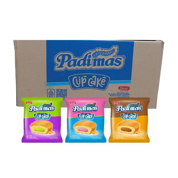 

Hot Produk 1 DUS Stanli Padi Mas Cup Cake isi 60pcs Bolu Isi Krim Rasa Coklat Pandan Strawberry Padimas - 1Dus Padi Cup Coklat Terbaik dan Terlaris