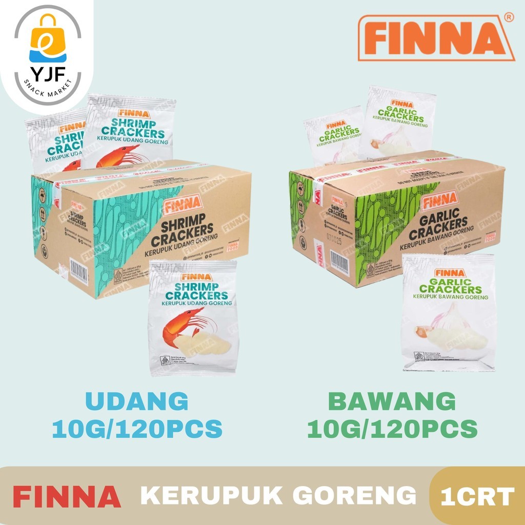 

Kerupuk Udang Goreng Finna Siap Makan CARTON isi 120pcs X 10g