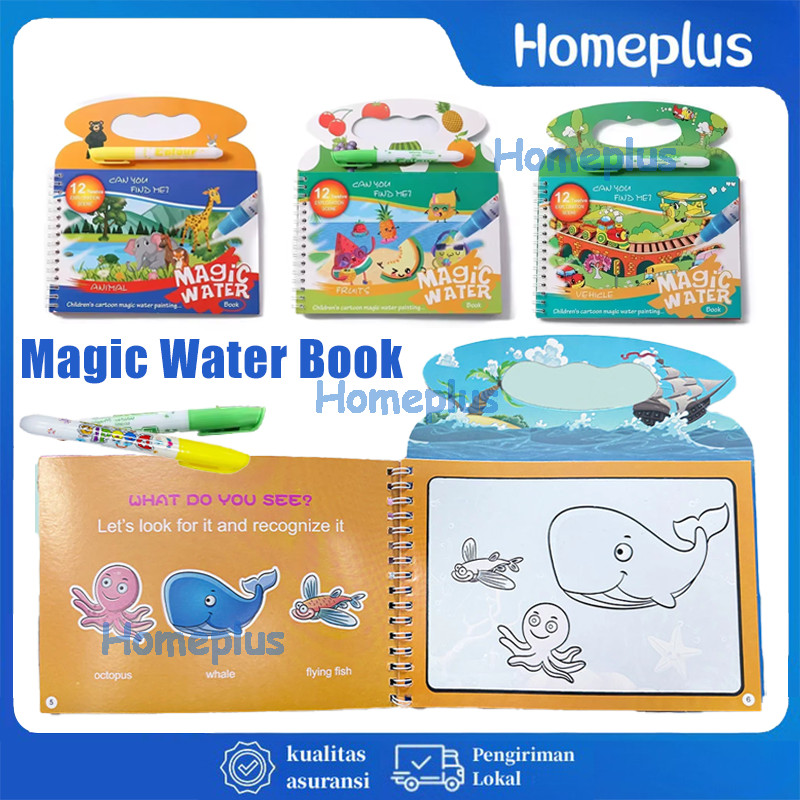 

Magic Water Book Buku Mewarnai Ajaib Dengan Spidol Air