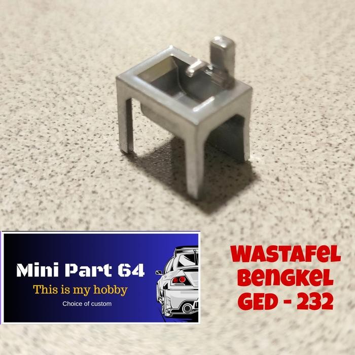 Diorama Diecast Wastafel bengkel GED232 Miniatur Skala 64