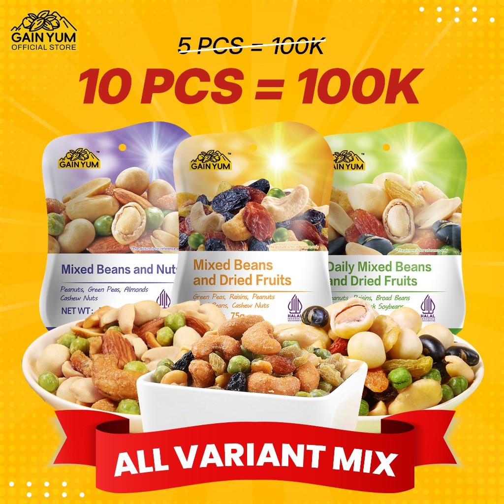 

Gain Yum - All Variants Mixed Beans 75 g