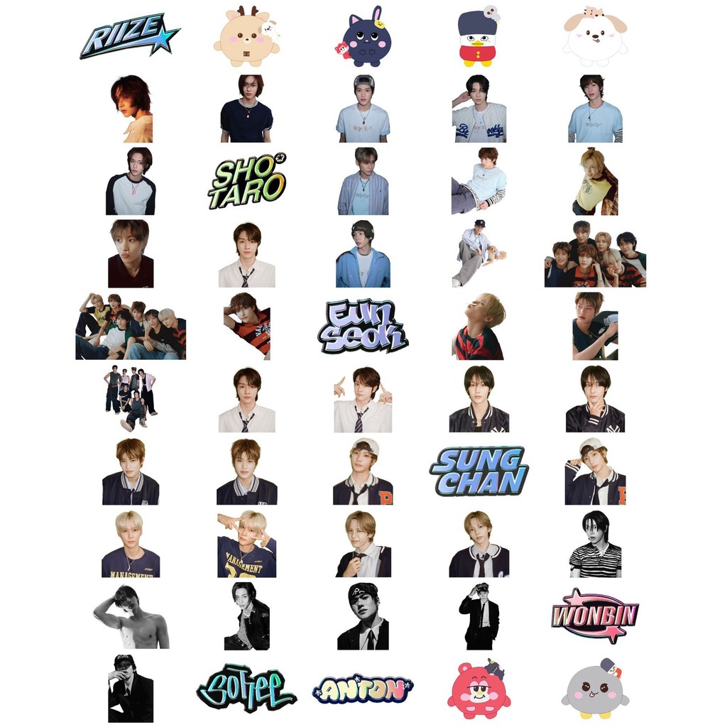 

50Pcs/Set RIIZE Idol New Album ODYSSEY Decoration Scrapbook Phone Laptop Sticker ANTON WONBIN SHOTARO EUNSEOK SUNGCHAN Sticker