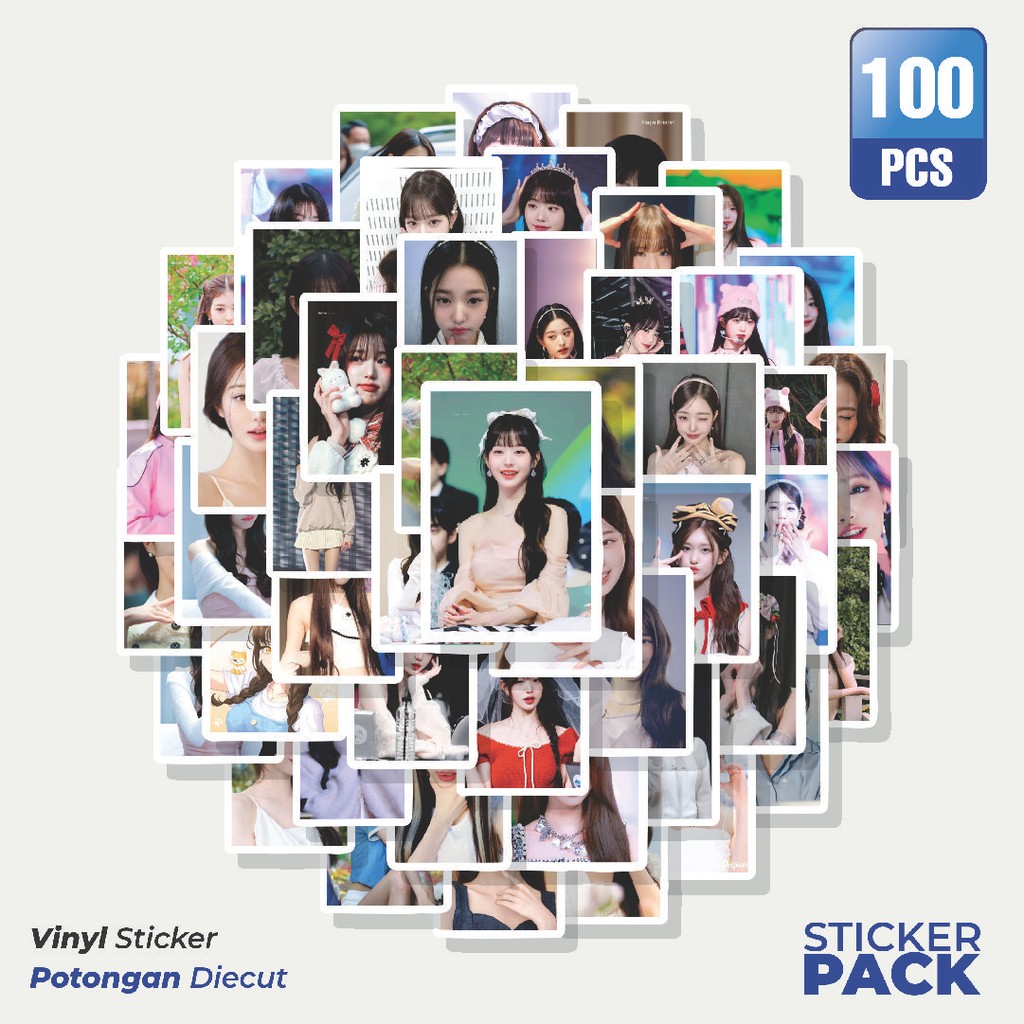 

Super Hemat! 100 PCS Stiker Wonyoung Poster Waterproof Aesthetic- Untuk Laptop, Motor, dan Helm - Paper Stationery Pack
