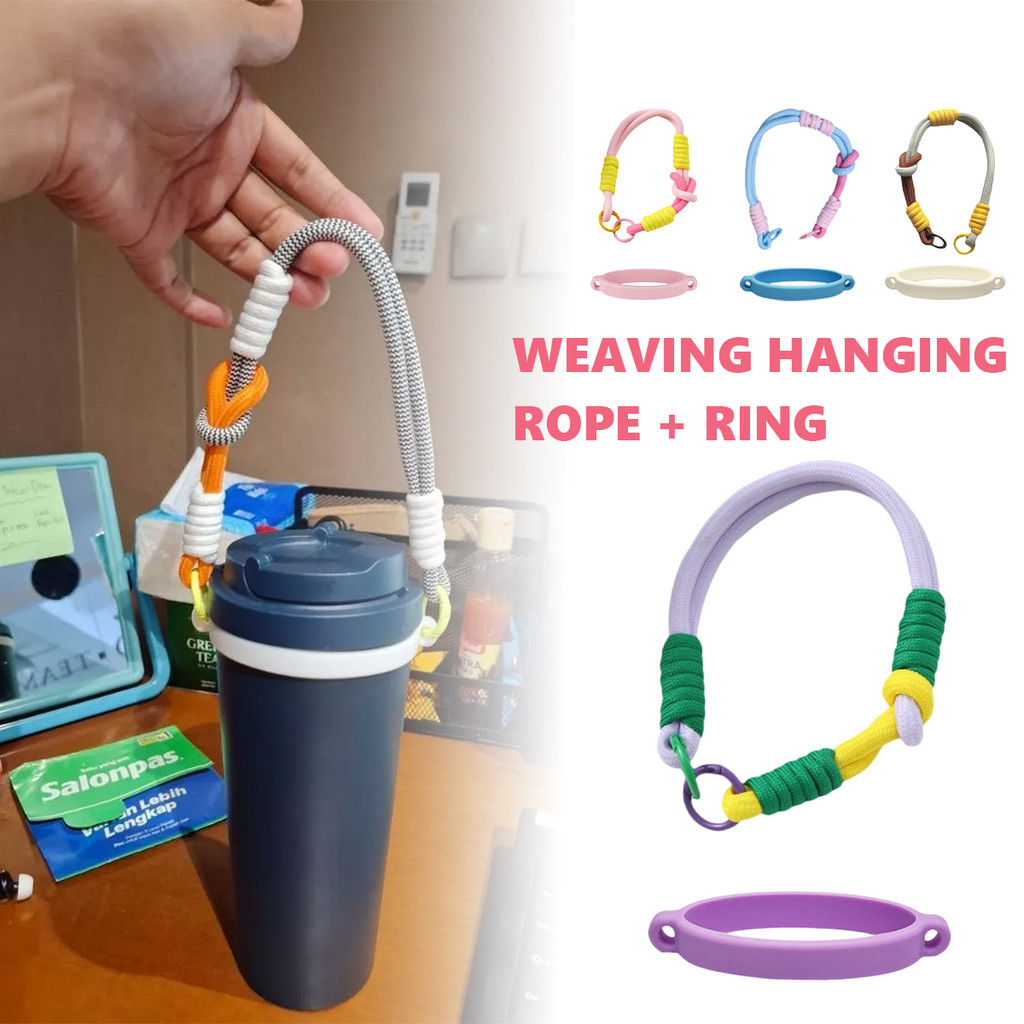 Anti Slip Silicone Holder Strap Aksesoris Pengait Tumbler Stanley & Owala