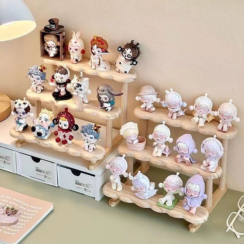 

New 3 Tier Display Riser Stand Wooden Shelf for Perfume Organizer Perfume Display Shelf Figure Display Case Dolls Storage Rack